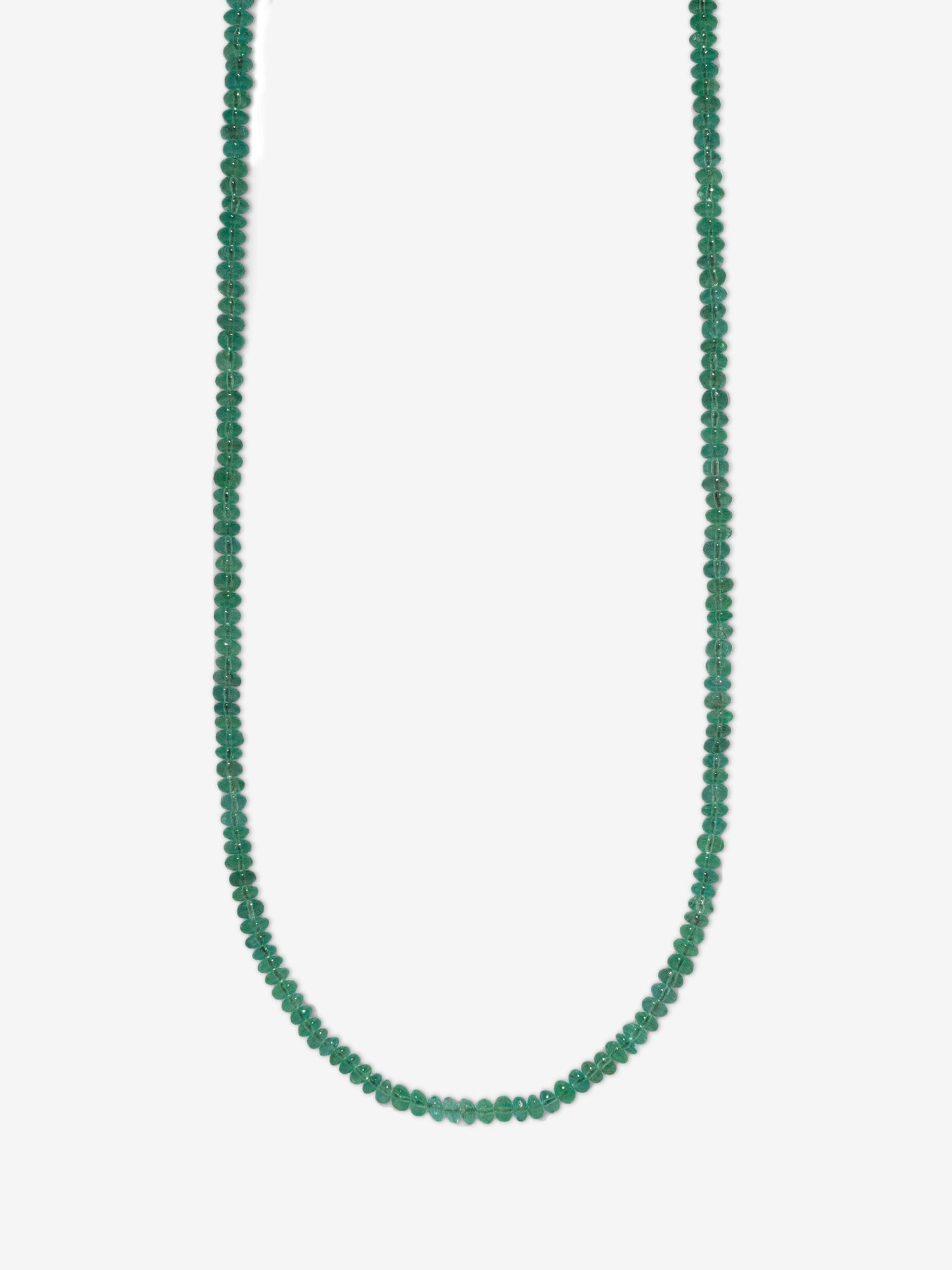 エメラルドネックレスビーズジュエリーemerald necklace