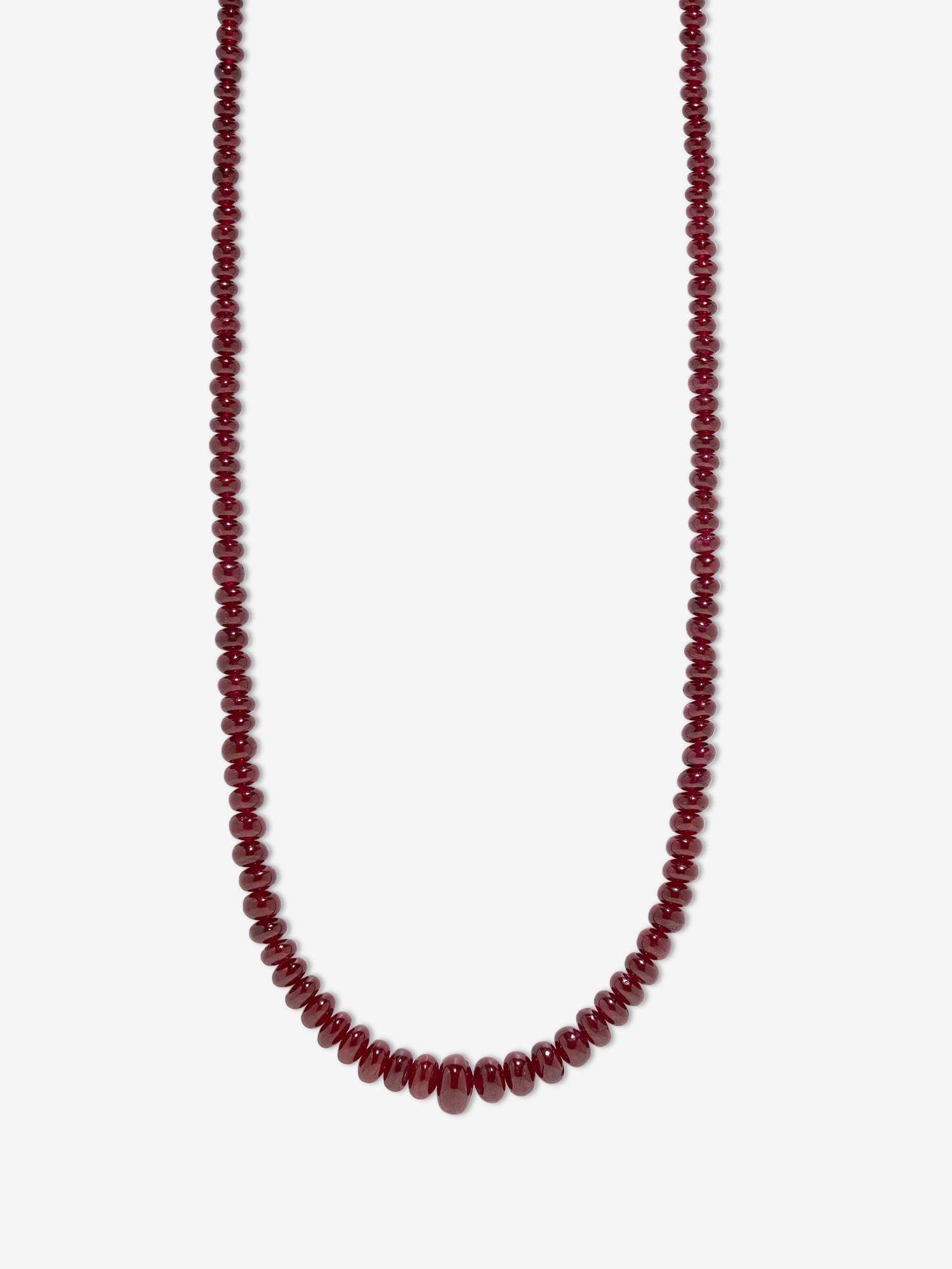 Rich Ruby Bead Necklace – AZLEE Jewelry