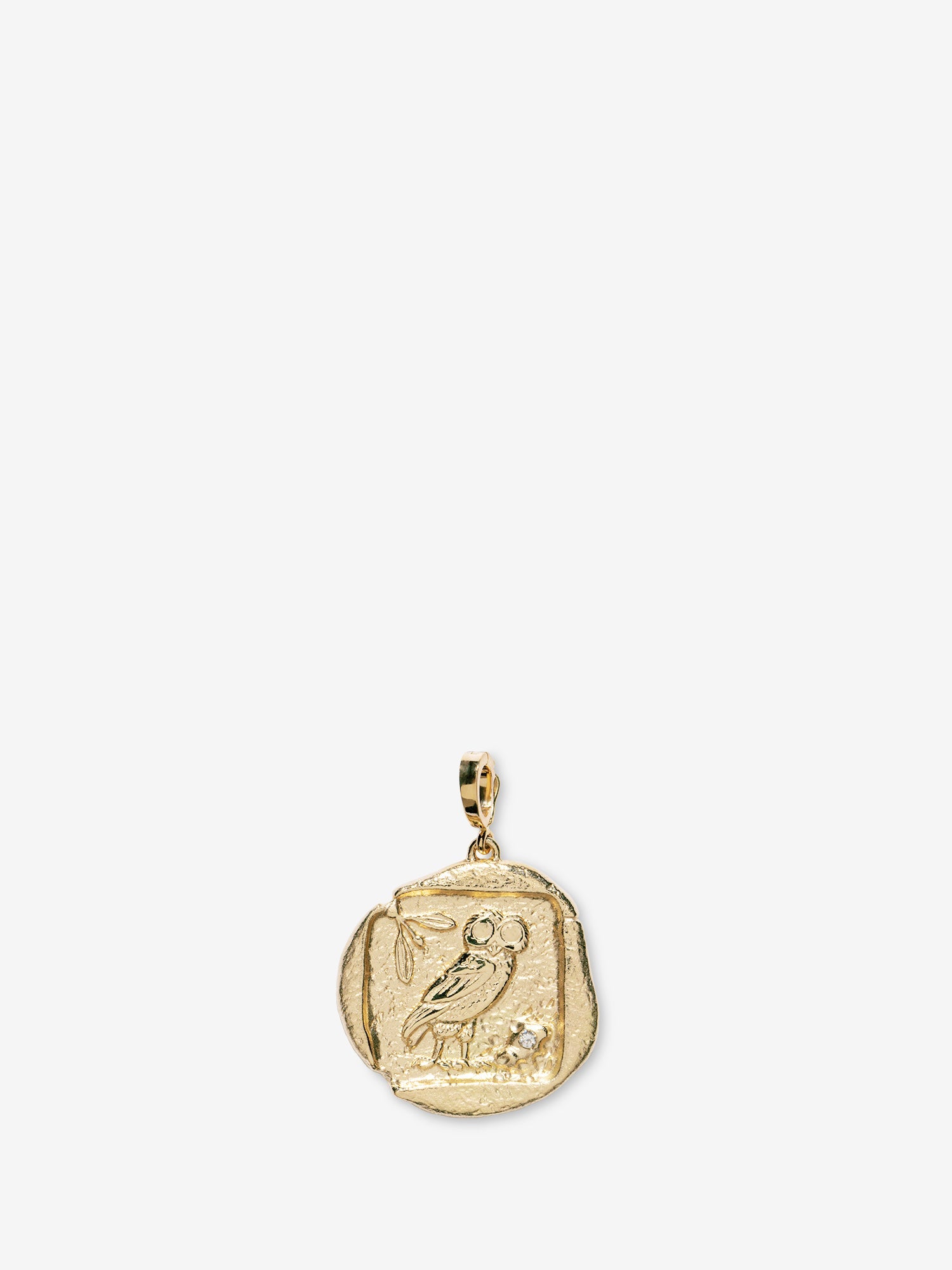 OWL-SMALL-DIAMOND-COIN-CHARM-A