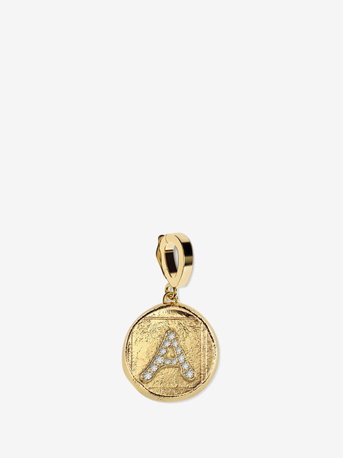Signature Pave Small Coin