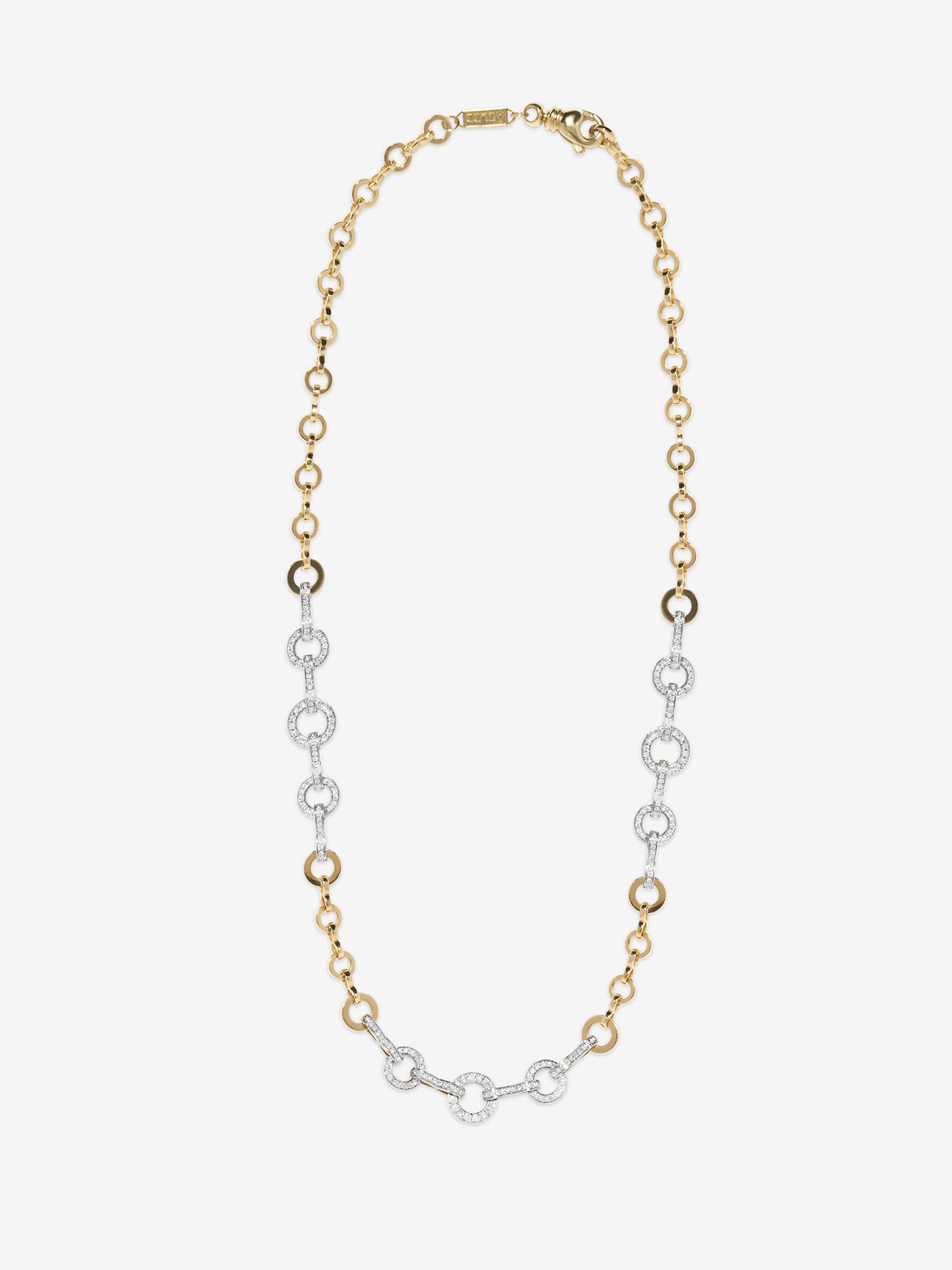 Cadence Circle Pave Chain Necklace