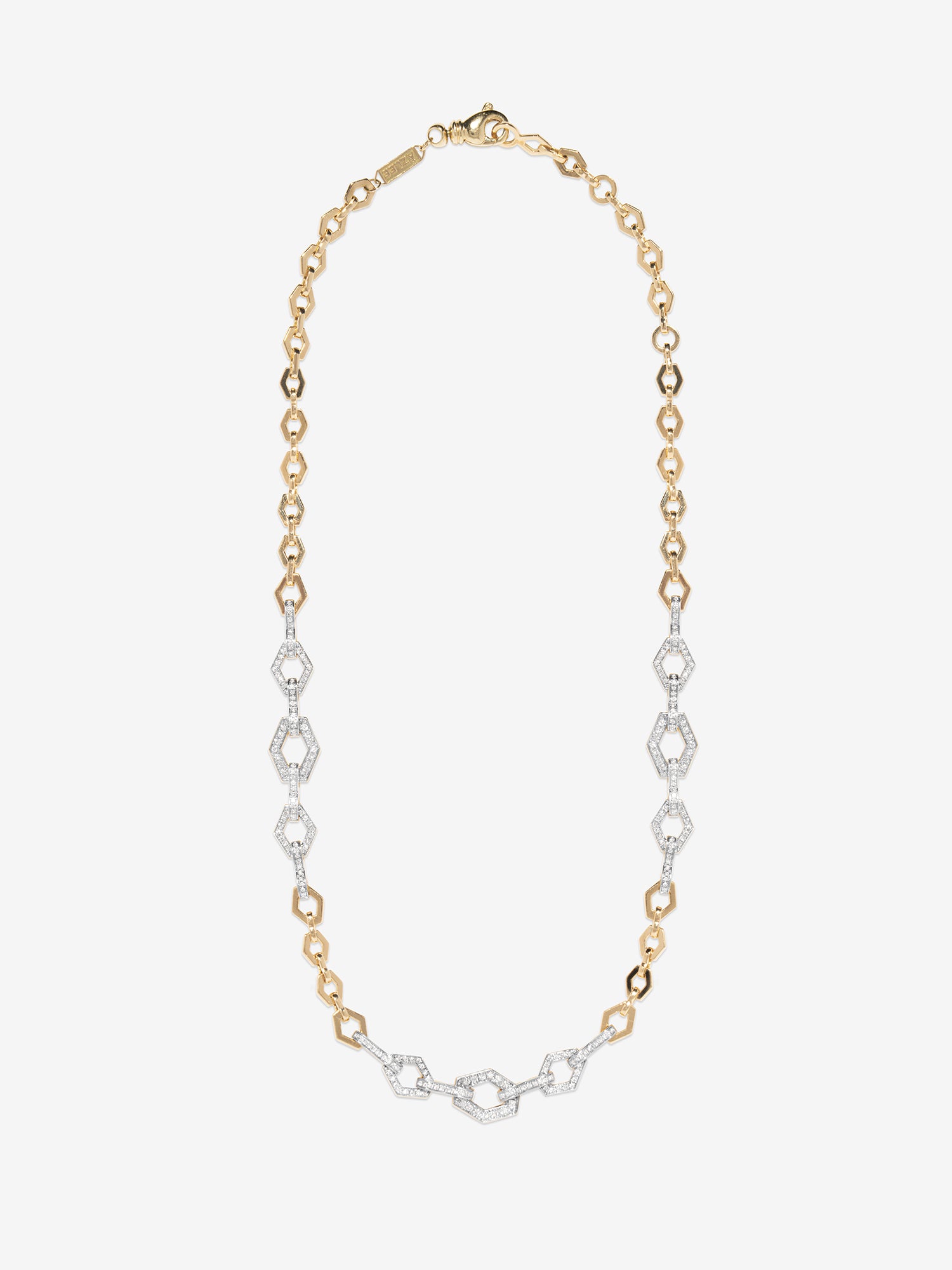 Cadence Lozenge Pave Chain Necklace