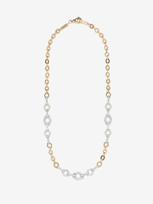 Cadence Lozenge Pave Chain Necklace