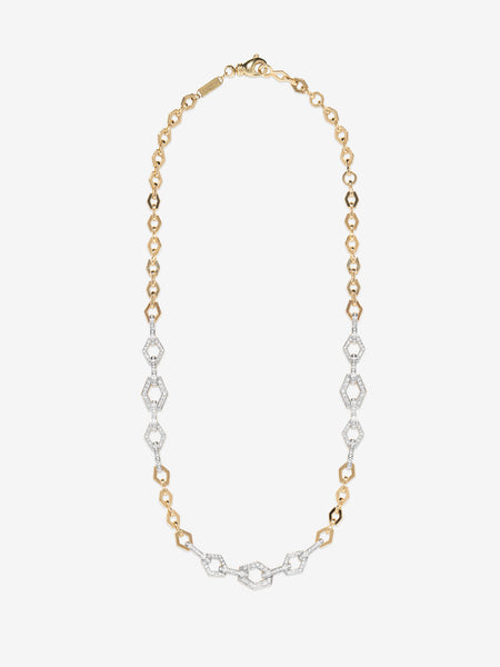 Cadence Lozenge Pave Chain Necklace – AZLEE Jewelry