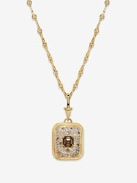 Contour Asscher Champagne Diamond Necklace