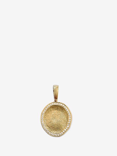 Custom Pave Fingerprint Coin