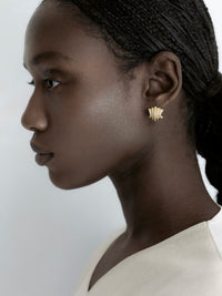 Fluid Staircase Full Diamond Earrings, Large view 2