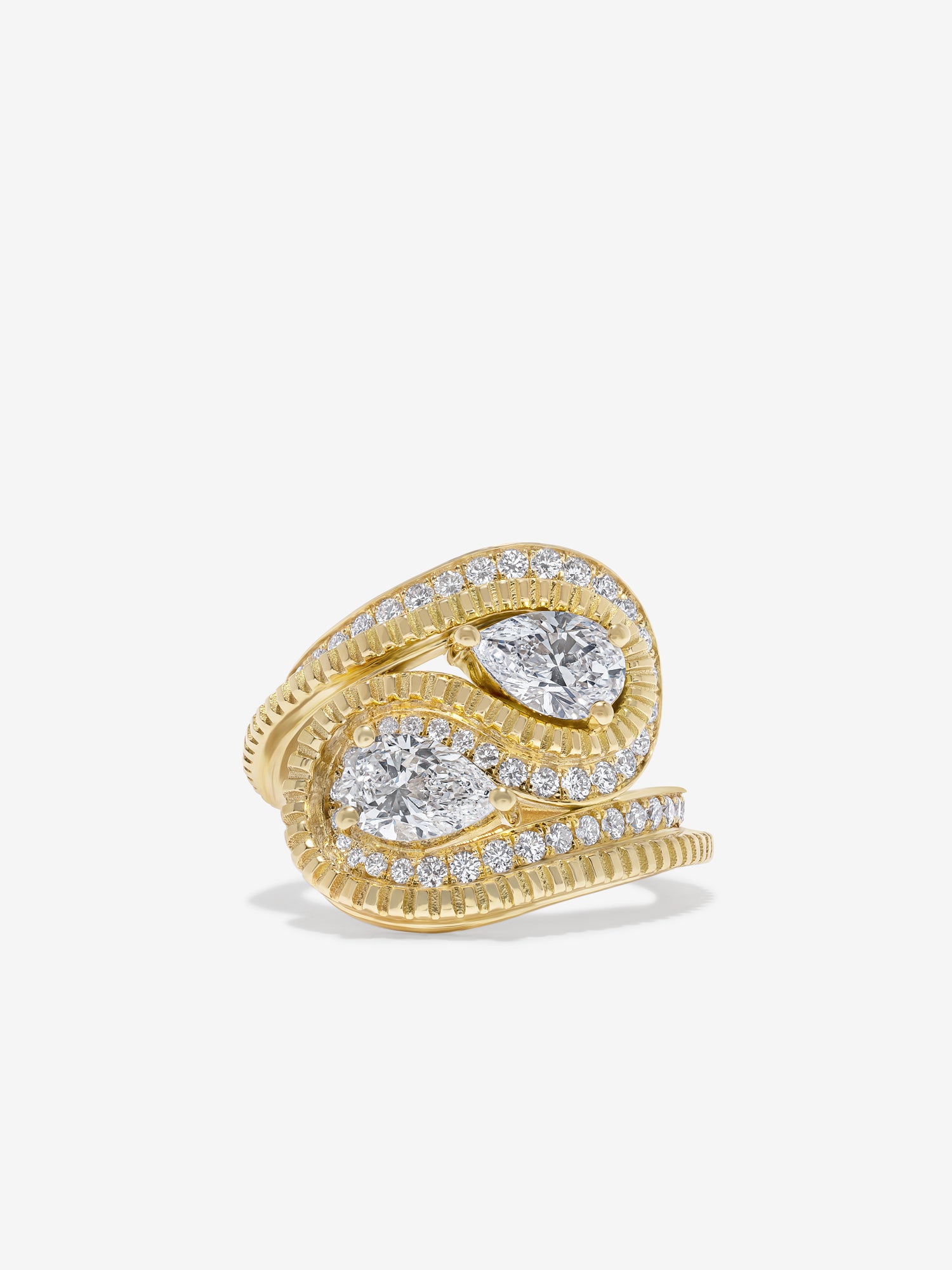 Dew Drop Double Pave Ring