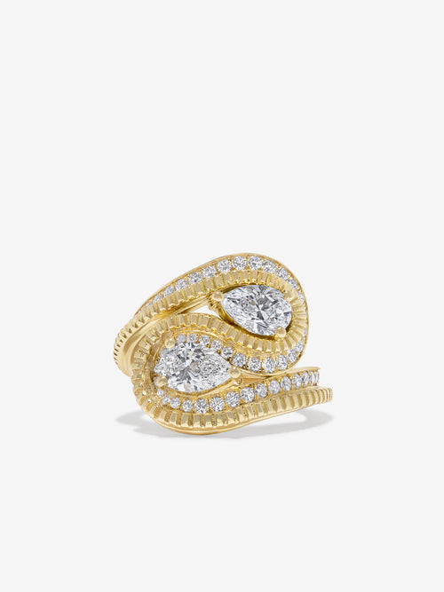 Dew Drop Double Pave Ring