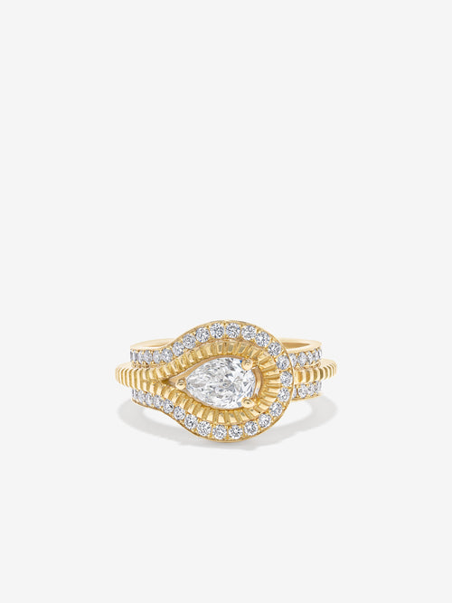 Dew Drop Single Pave Ring