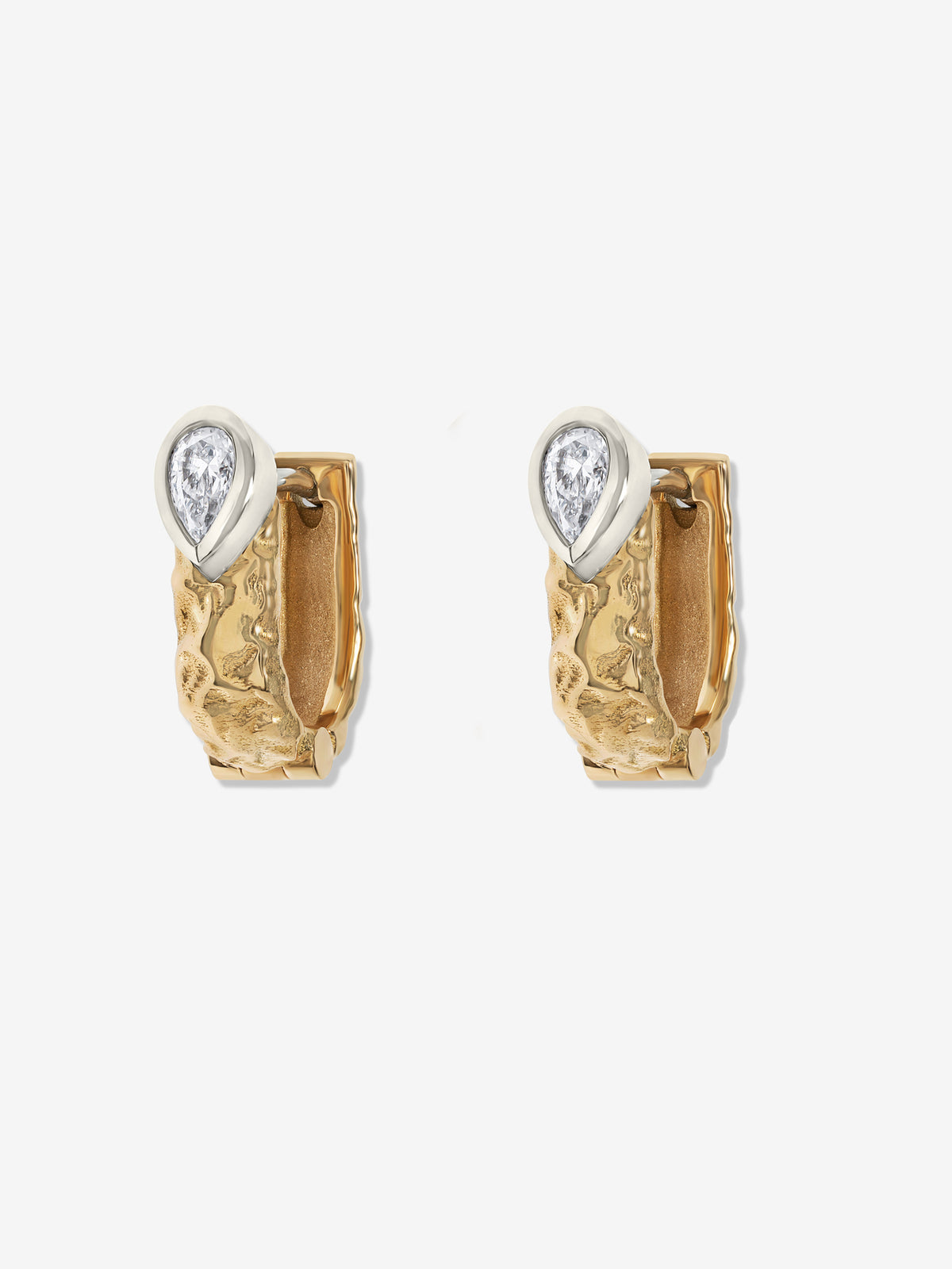 Weathered Dew Drop Hoops