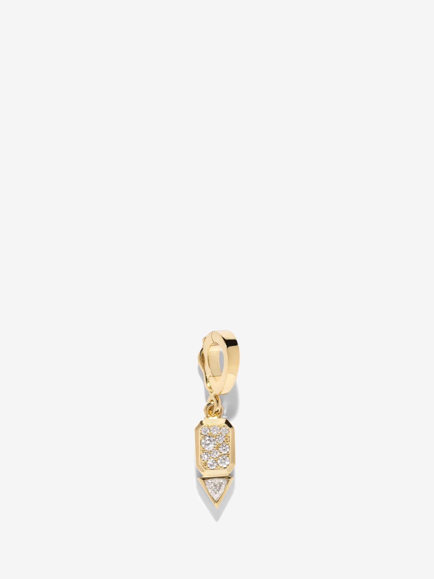 Diamond Pave and Trillion Small Diamond Charm, April