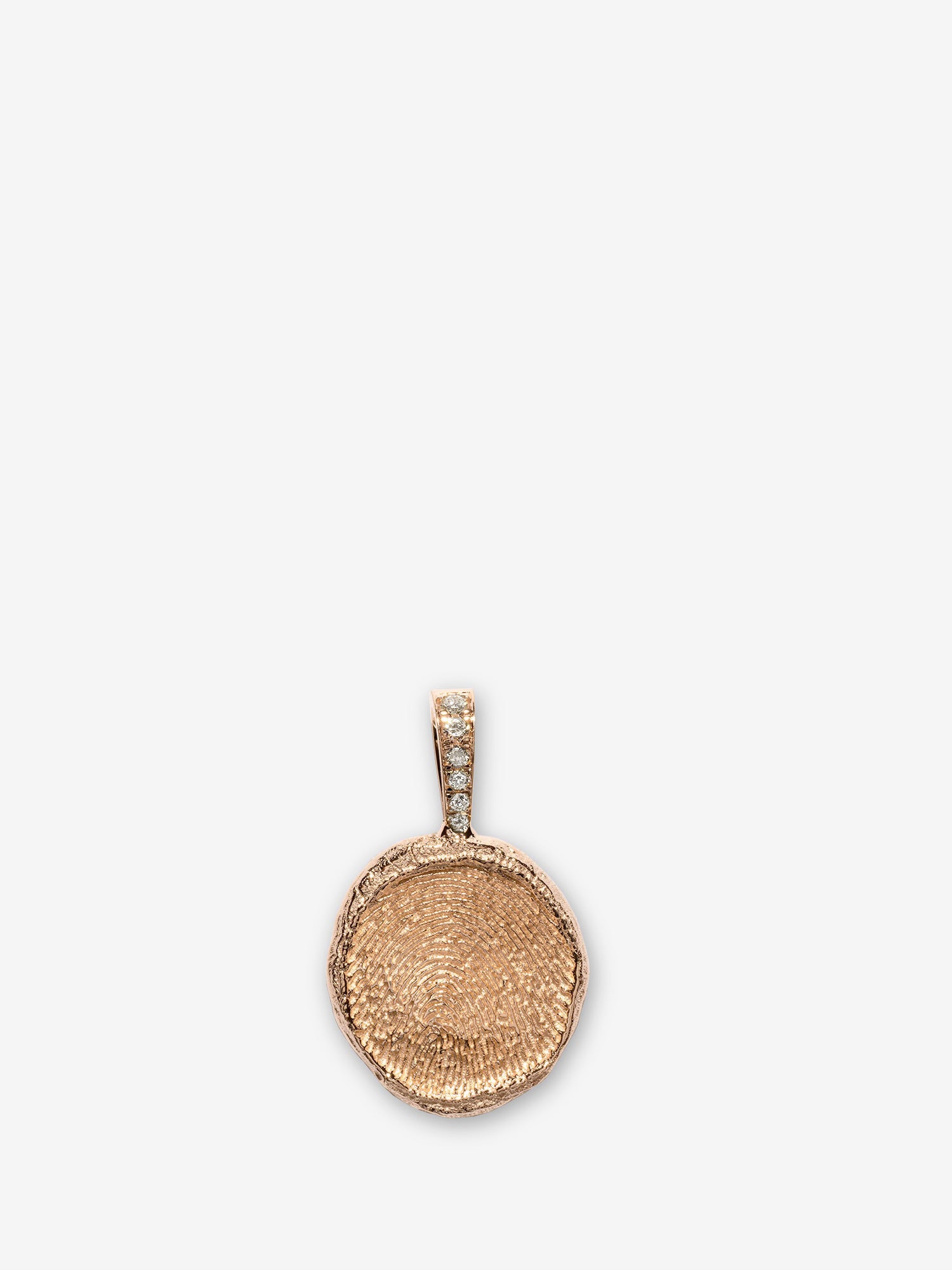 Custom Fingerprint Coin Rose Gold