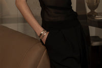 3-Tier Staircase Center Pave Bangle view 2