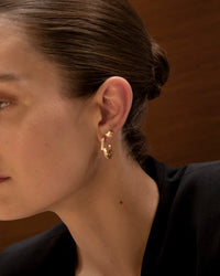 Petite 1/2 Circle Diamond Staircase Stud view 2