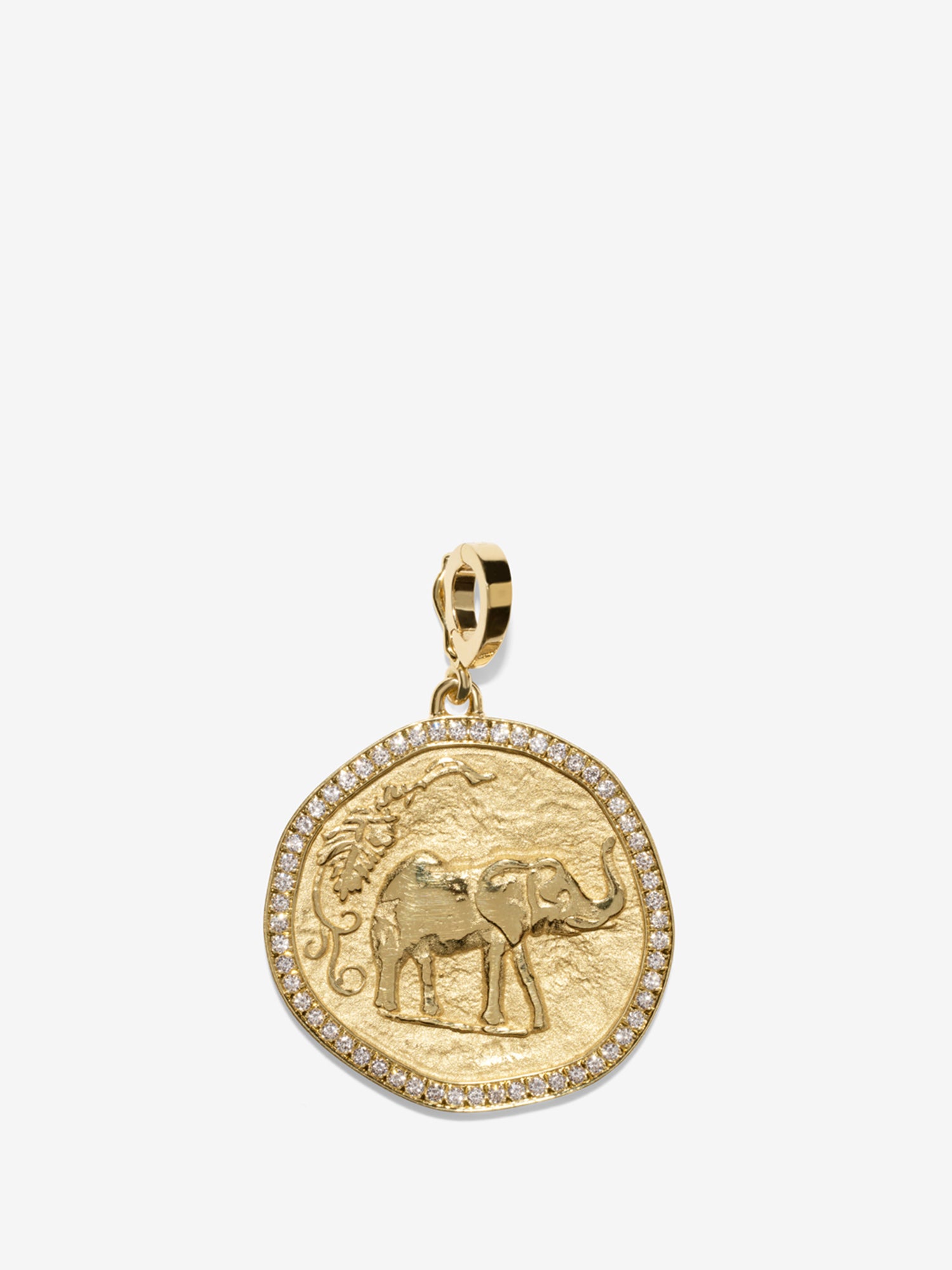Elefante Large Pave Coin