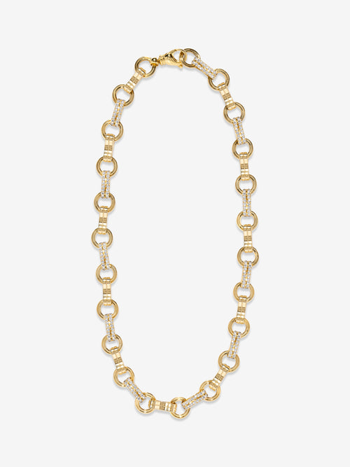 Robust Motif Necklace with Full Diamonds, Every other Link