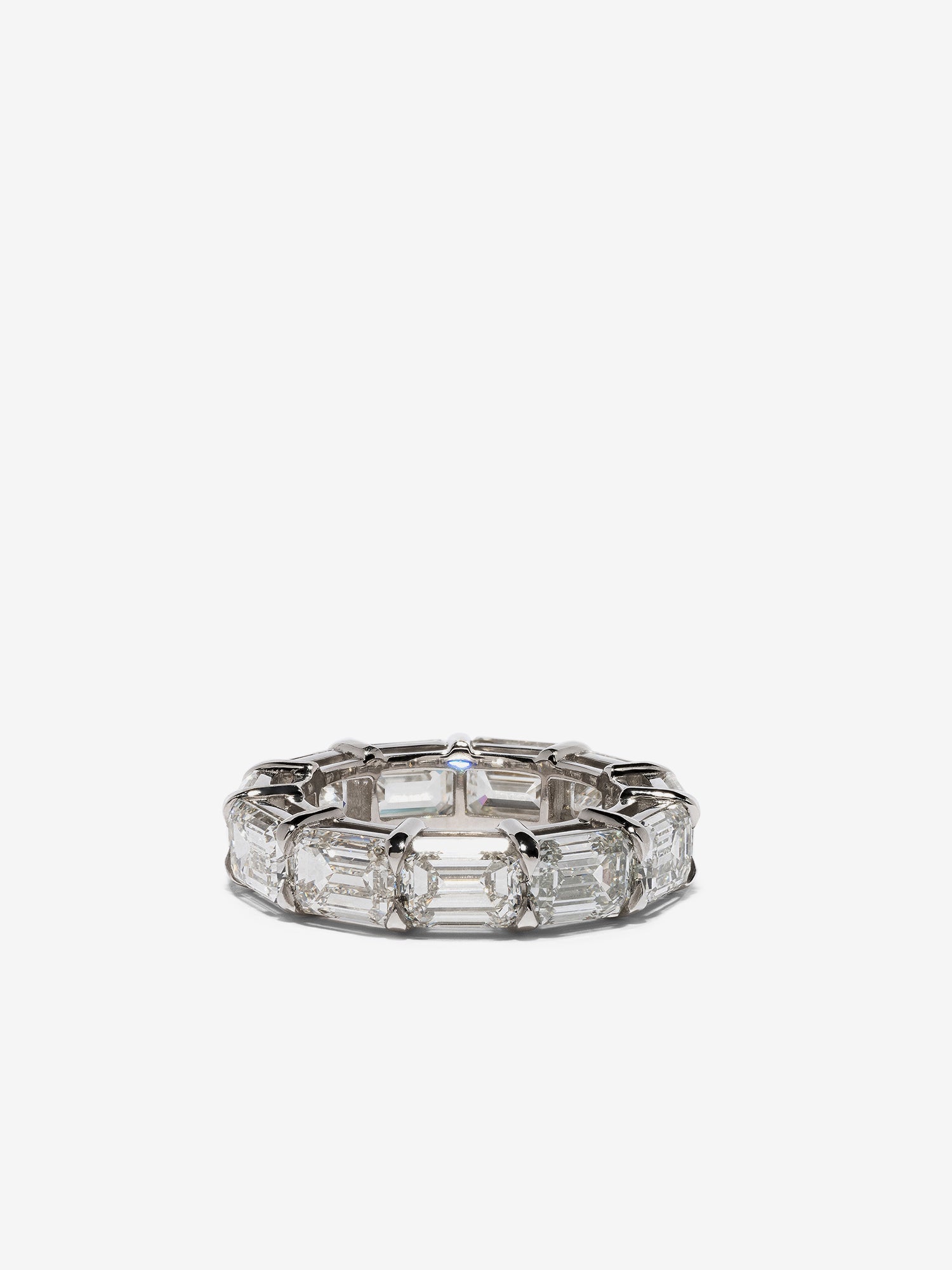 Emerald Cut Eternity Band