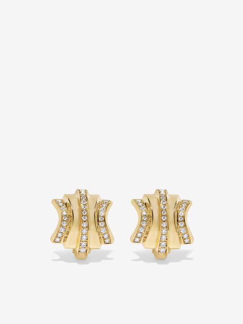 Fluid Staircase Scattered Earrings, Large