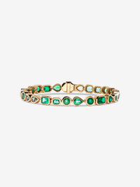 Gradient Emerald & Sapphire Bracelet | One of a Kind