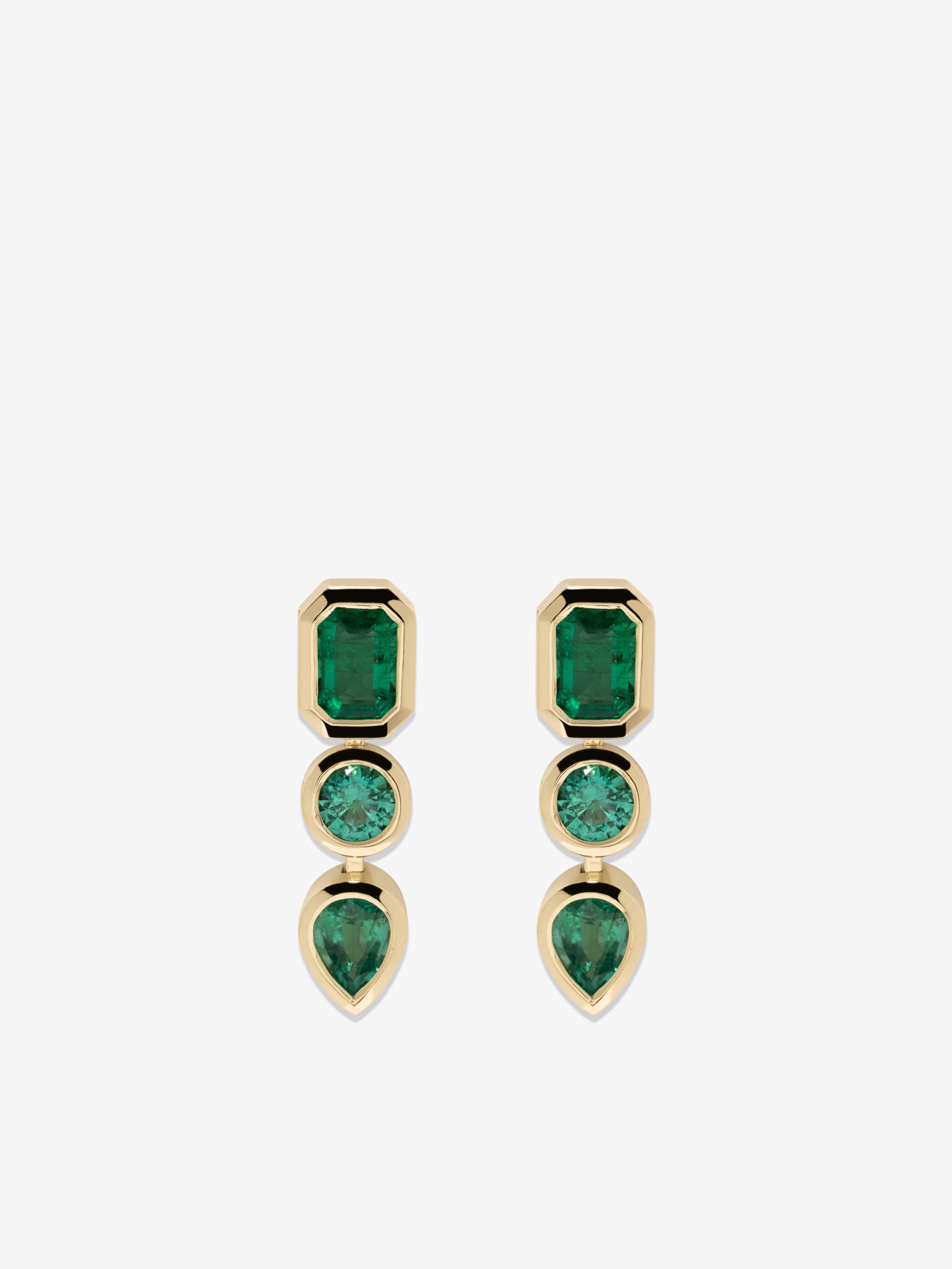 Gradient Emerald Earrings