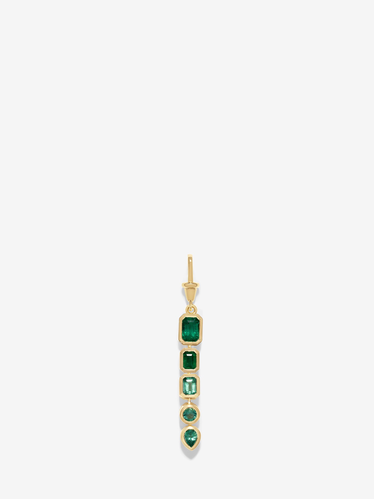 Gradient Emerald Lariat Charm