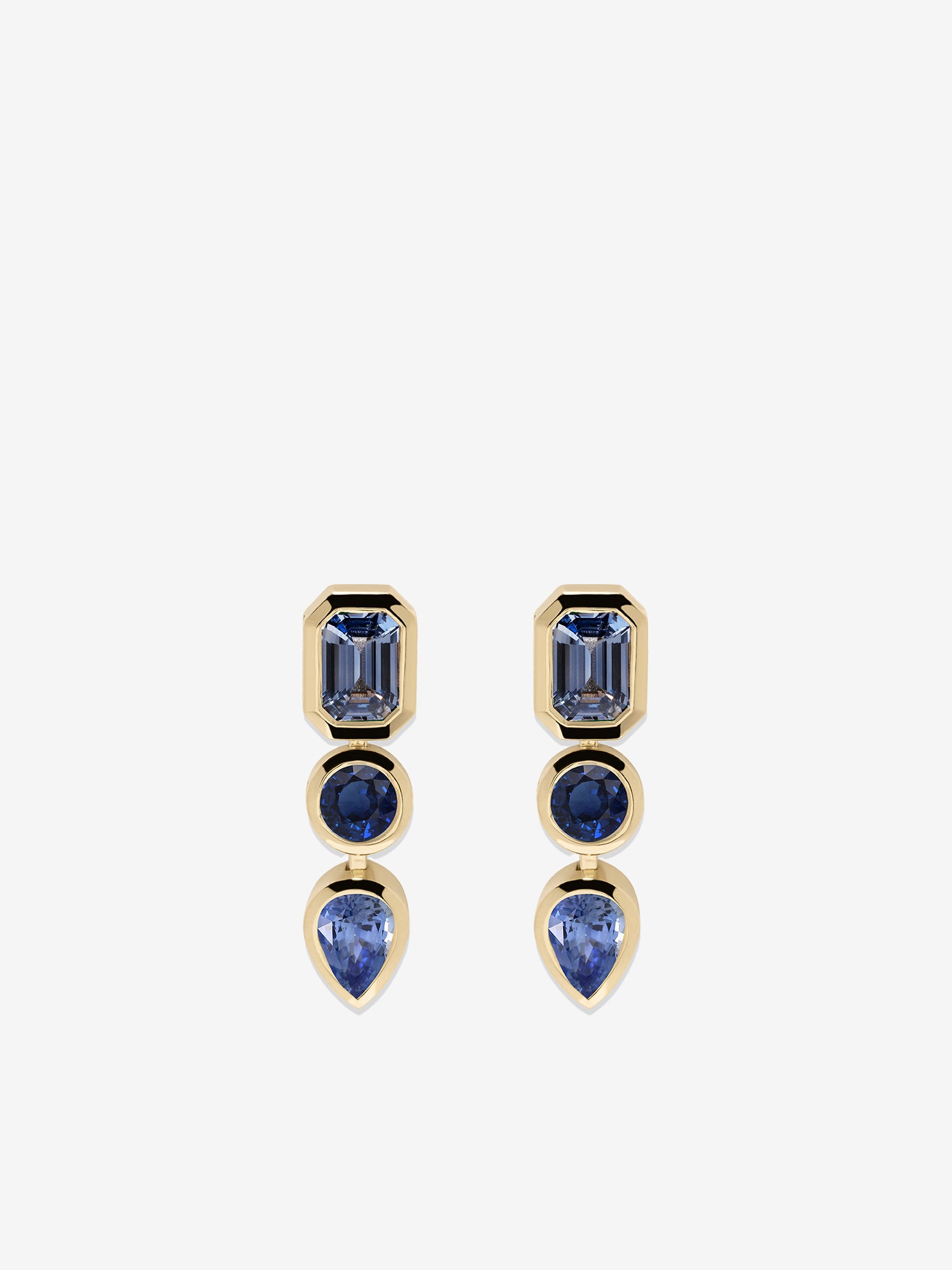 Gradient Sapphire Earrings