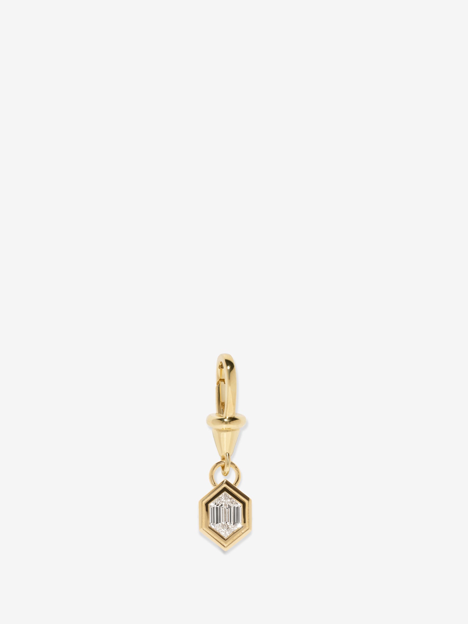 Le Nouveau .50ct Elongated Hexagon Diamond Charm