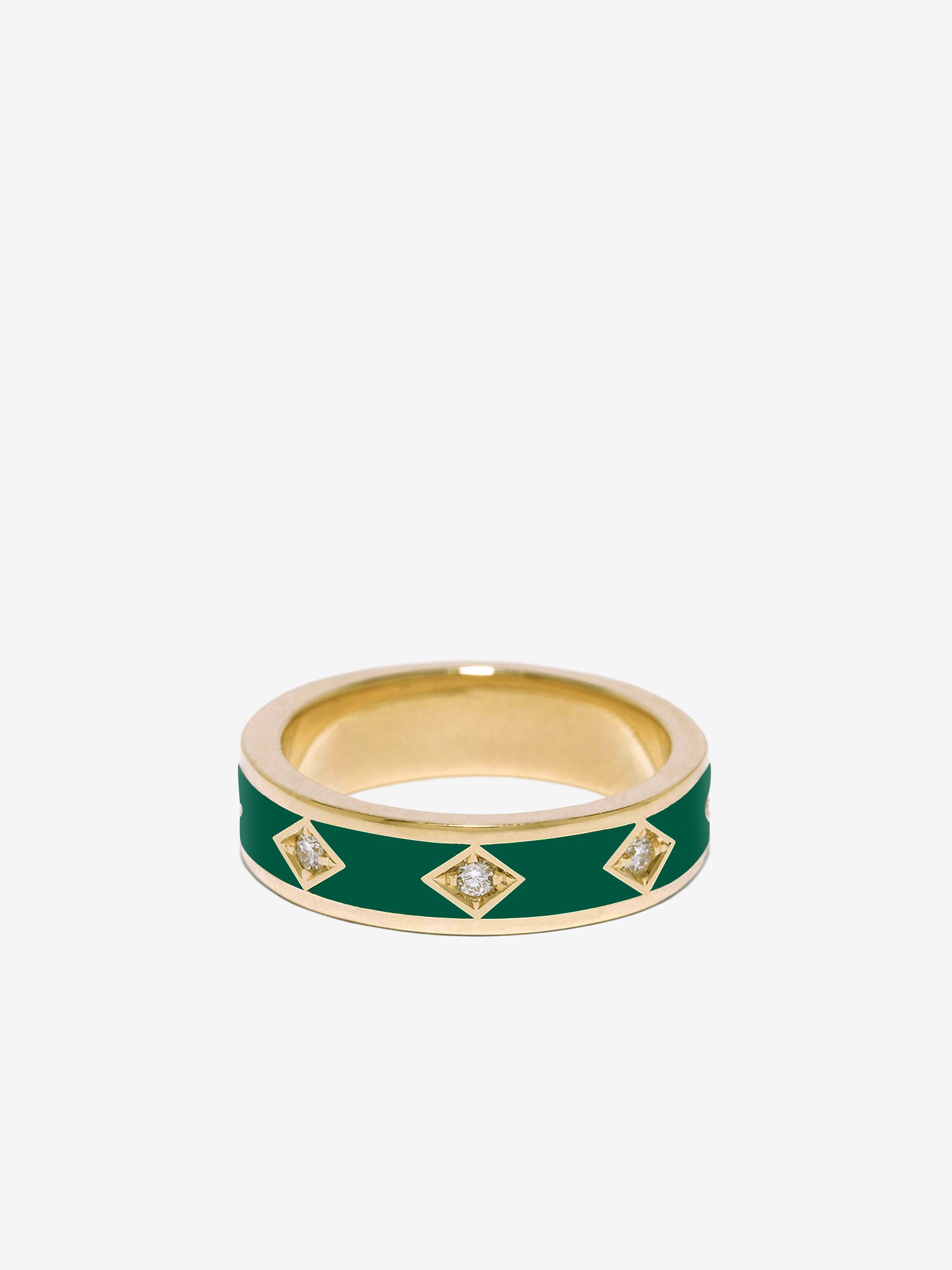 Green Night Sky Diamond Band