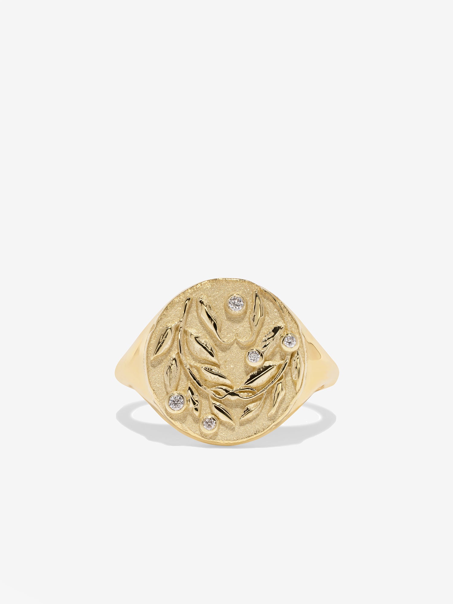 Olive Branch Signet Ring