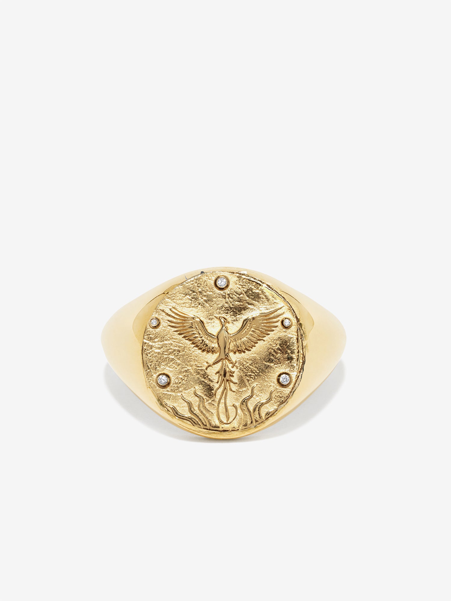 Revival Phoenix Rising Signet Ring