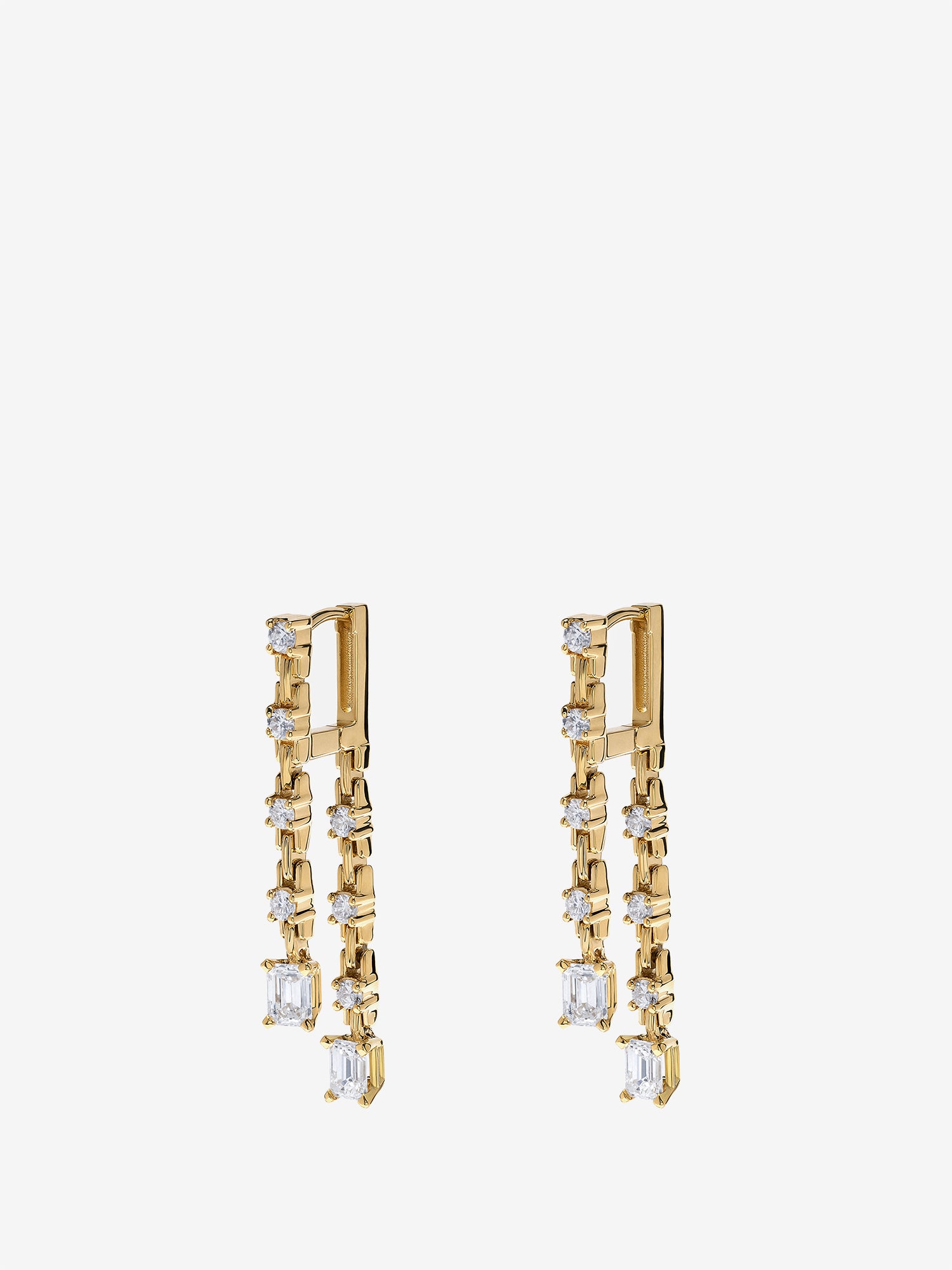 Pirouette Small 2-Strand Diamond Earrings