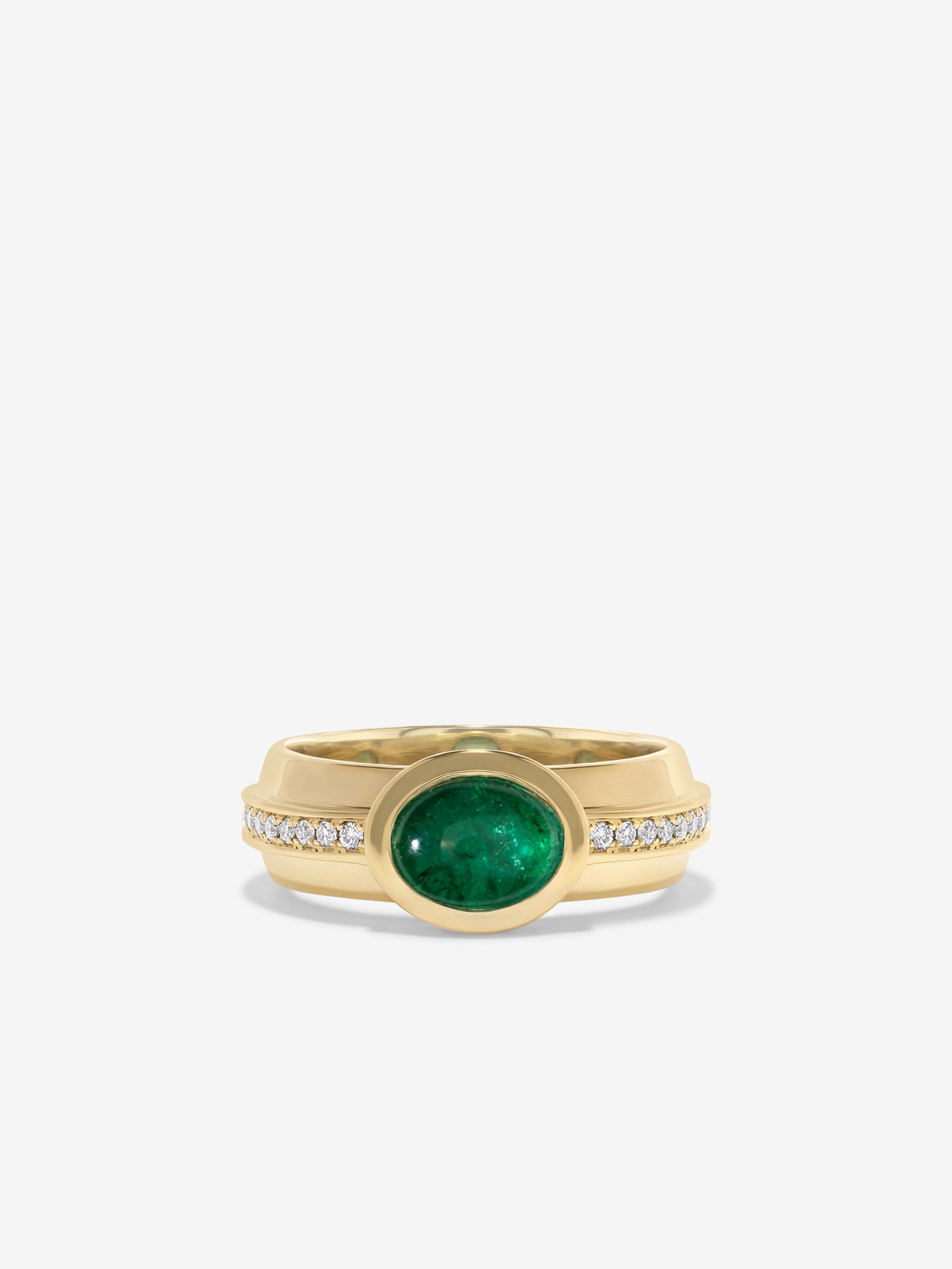 Regina Emerald Cabochon Ring