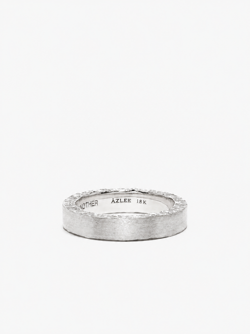 Satin Finish Textured Wedding Band