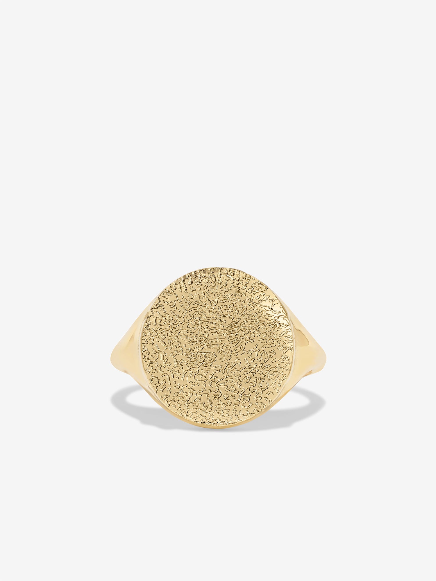 Paw Print Texture Signet Ring