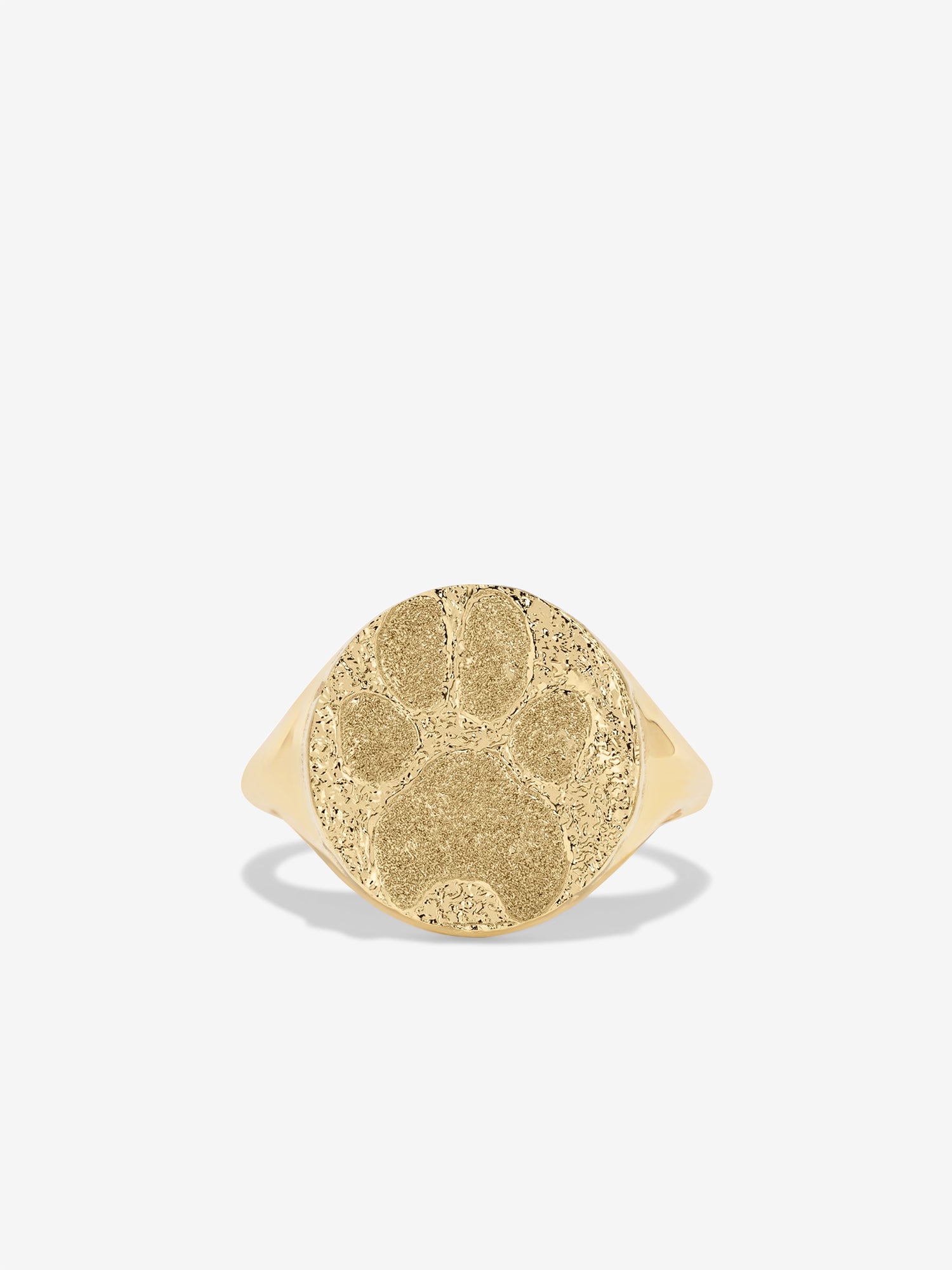Paw Print Signet Ring