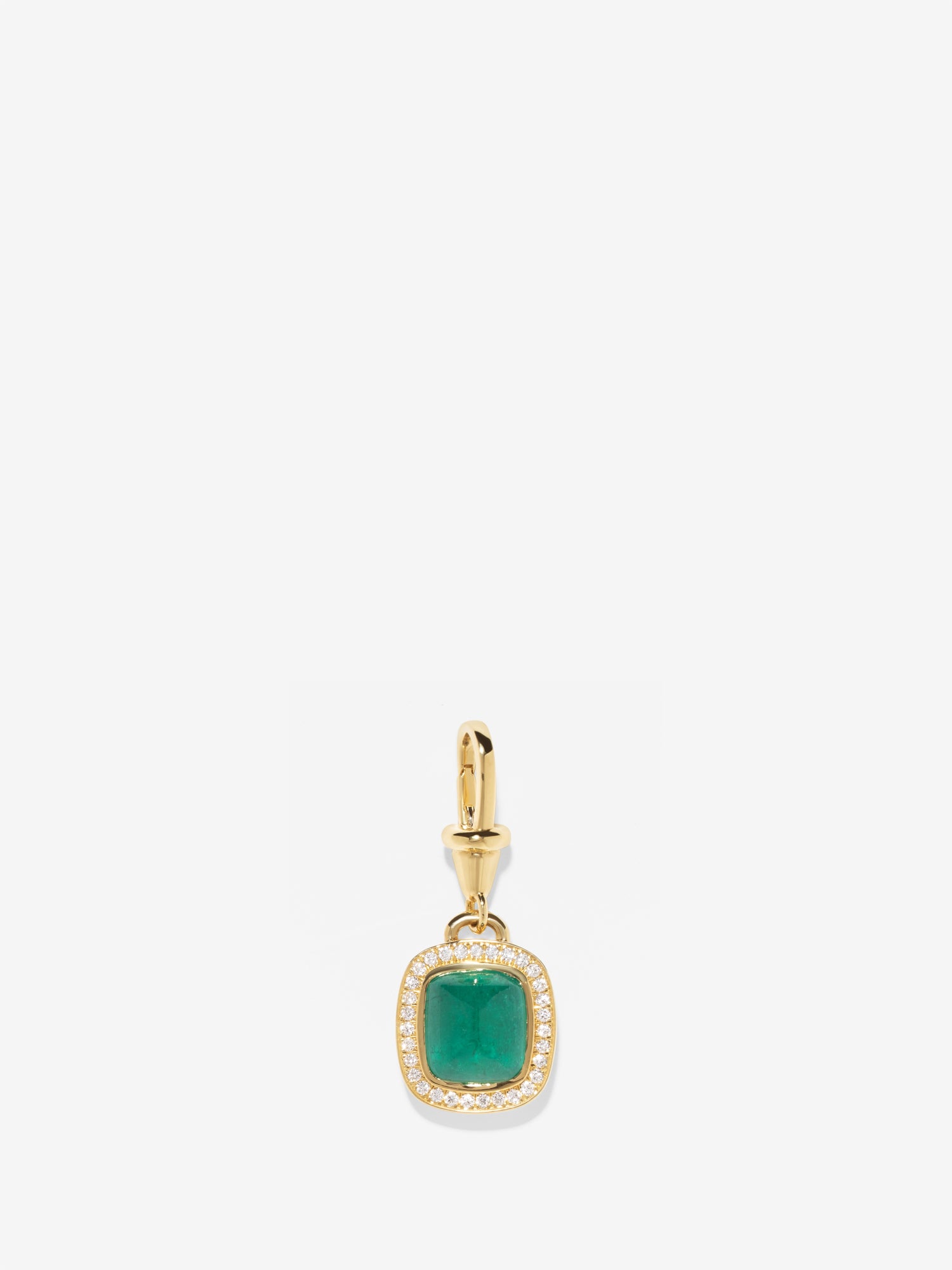 Silhouette 2.36ct Cabochon Emerald Charm | One of a Kind