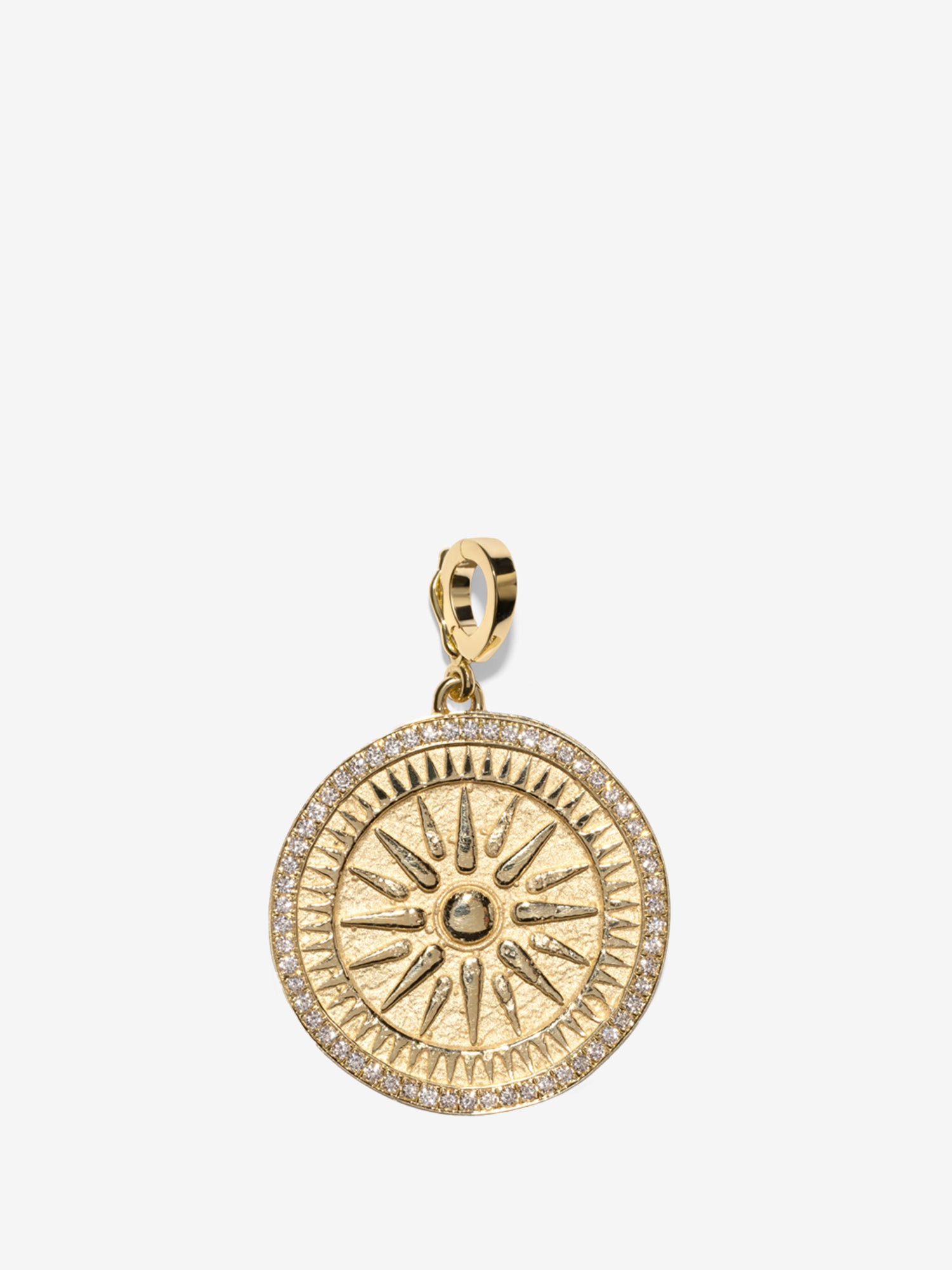 Sunburst Large Pave Coin