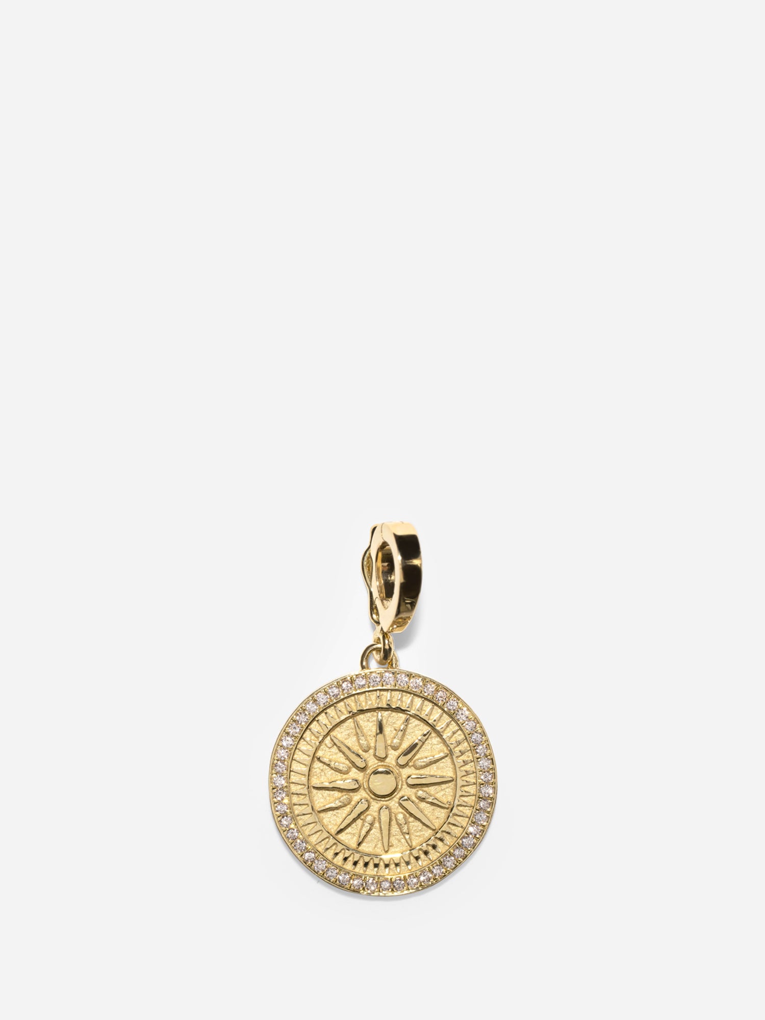 Sunburst Small Pave Coin