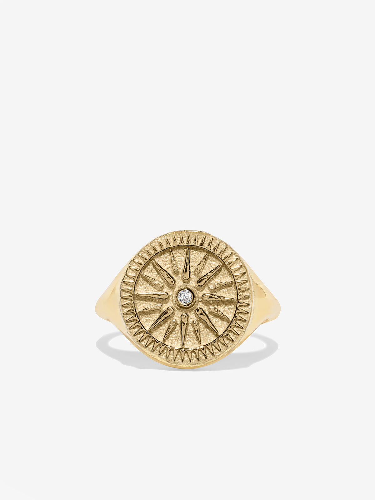 Sunburst Signet Ring
