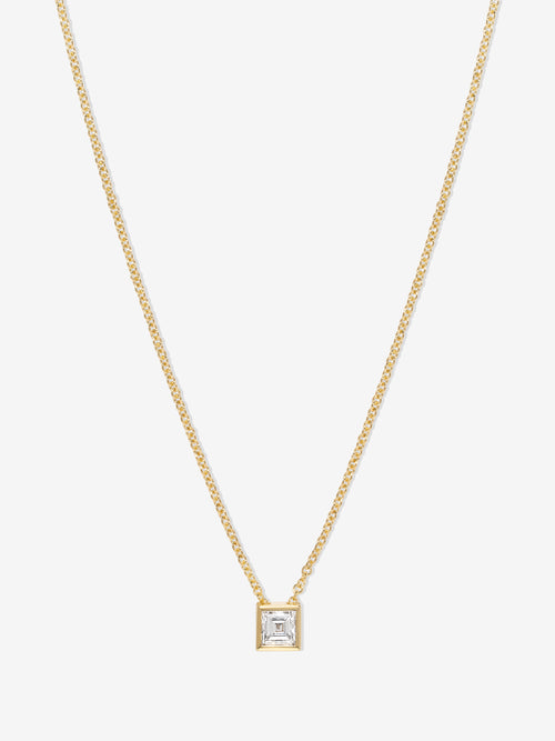 Trace Carre Diamond Necklace