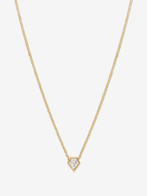Trace Shield Diamond Necklace