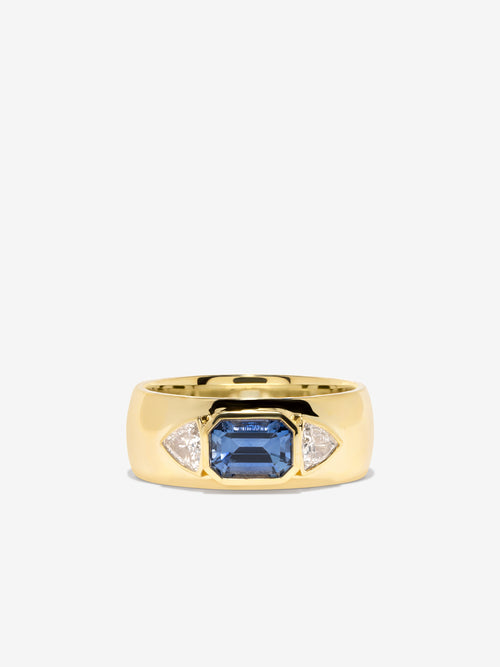 Trio 1ct Sapphire Ring