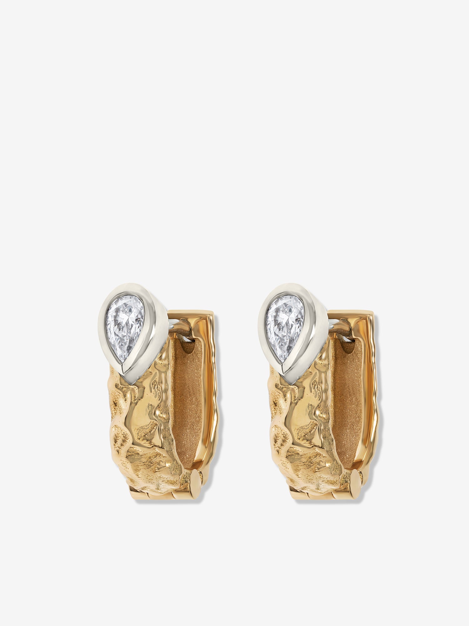 Weathered Dew Drop Hoops