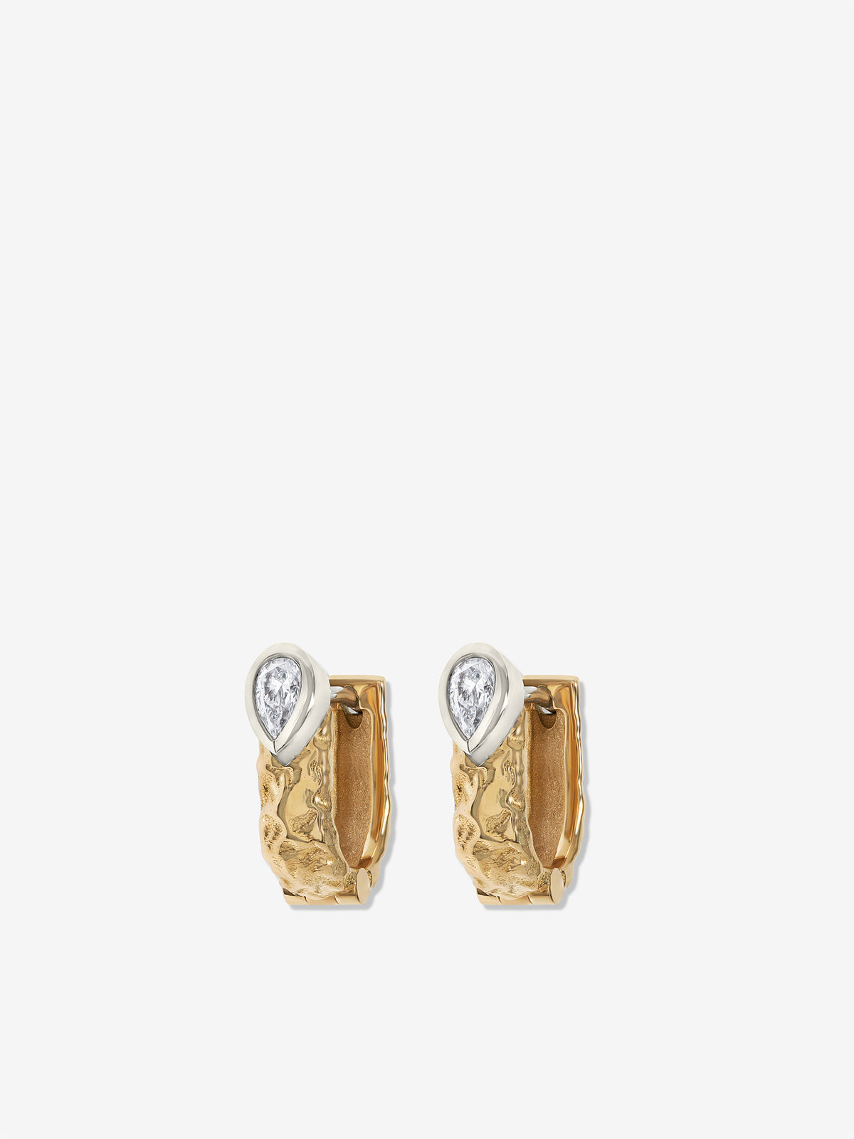 Weathered Dew Drop Hoops
