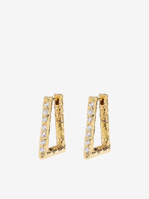 Weathered Forma Diamond Hoops
