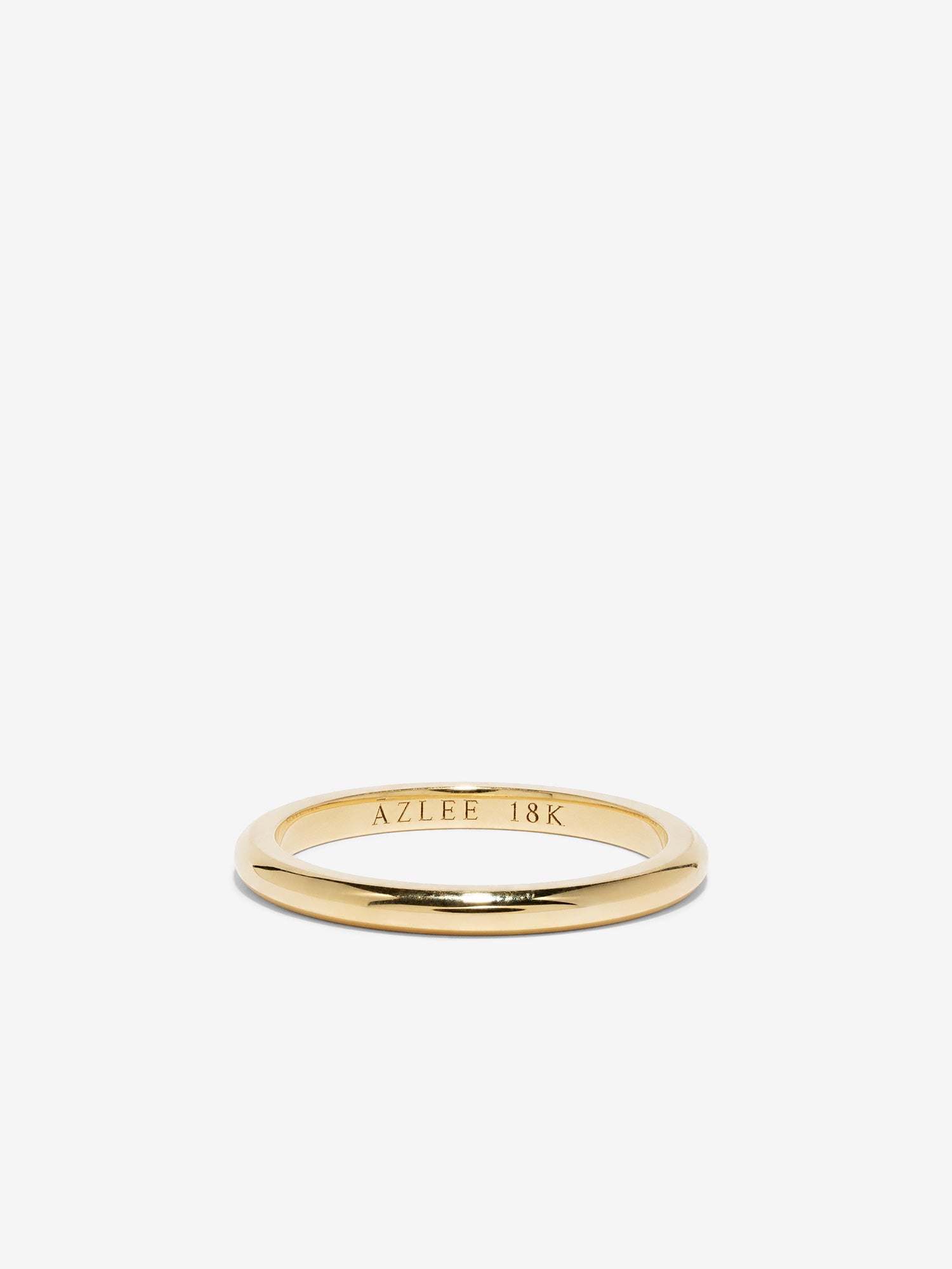 1.8 D-Shaped Wedding Band – AZLEE Jewelry