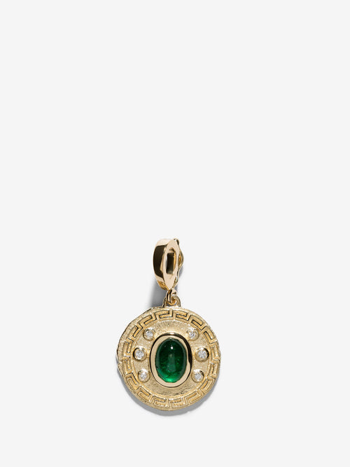 Tessellate Emerald Small Charm