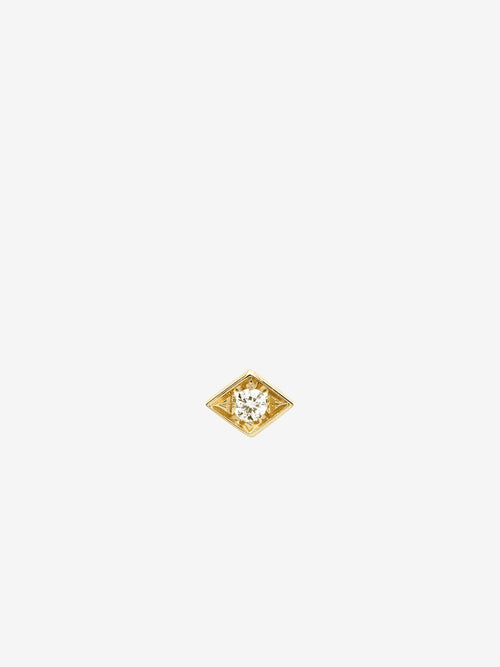 Petite Diamond Lone Burst Stud