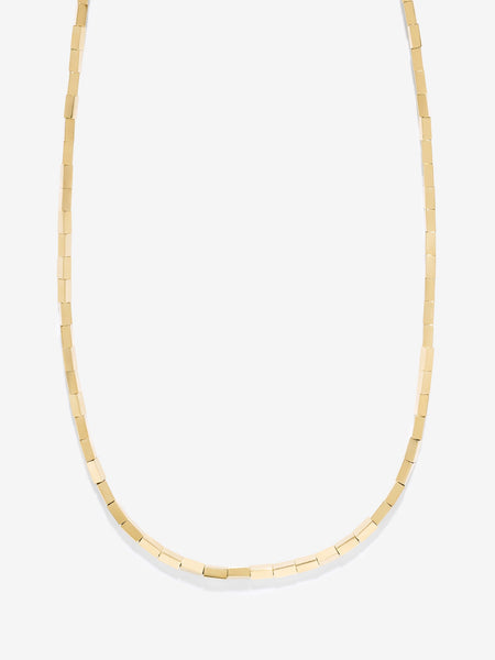 スモールゴールドバーネックレス – AZLEE Jewelry